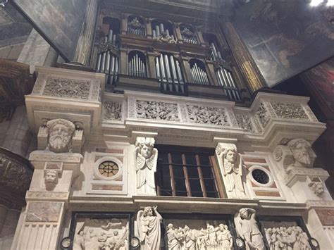 The Organ Inside The Milan Cathedral Or The Duomo Di Milan In Milan