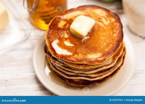 High Pile Of Delicious Pancakes Stock Image Image Of Morning Diet