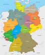 Karte der deutschen Bundesländer | Karte deutschland, Deutschlandkarte ...