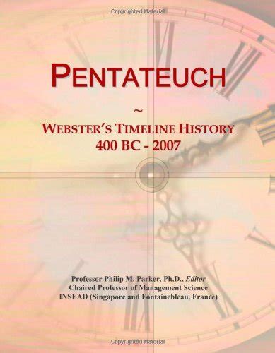 Pentateuch Websters Timeline History 400 Bc 2007 By Icon Group