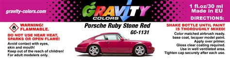 Porsche Ruby Stone Red Gravity Colors