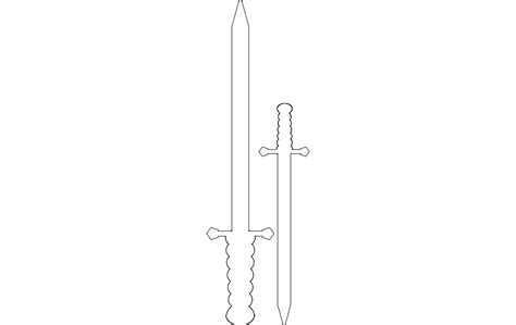 Sword Dxf File Free Download