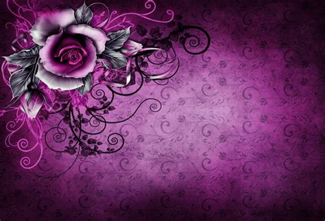 Wedding Photography Backdrops Purple Roses Background Sale