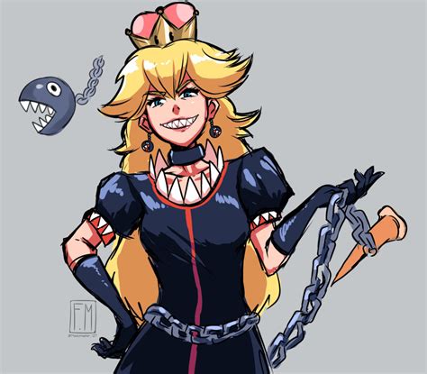 safebooru 1girl absurdres black dress chain chomp chains crown dress genderswap genderswap