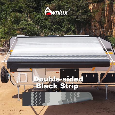 Awnlux Rv Awning Fabric Replacement Heavy Duty Vinyl Double Sided Black
