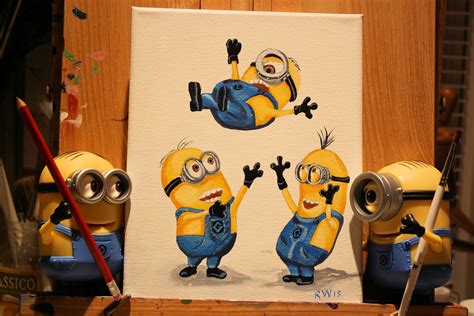 Minion Painting Minion Painting Isaiah Pluto The Dog Minions Disney