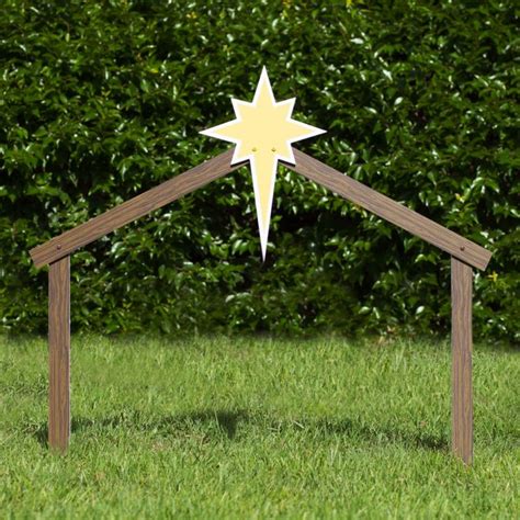 Find the perfect outdoor nativity scene for your home this christmas. Stable | Outdoor nativity, Outdoor nativity scene, Diy nativity