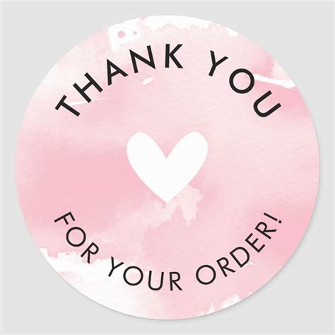 Thank you for your purchase. PACKAGING PRODUCT LABEL thank you for your order | Zazzle.com in 2020 | Logo online shop ...