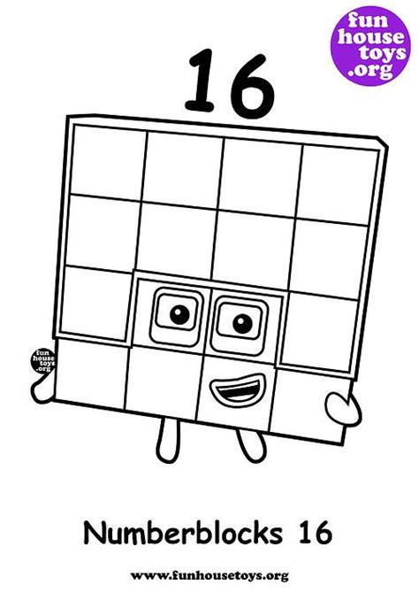 Fun House Toys Numberblocks Coloring Pages Coloring For Kids