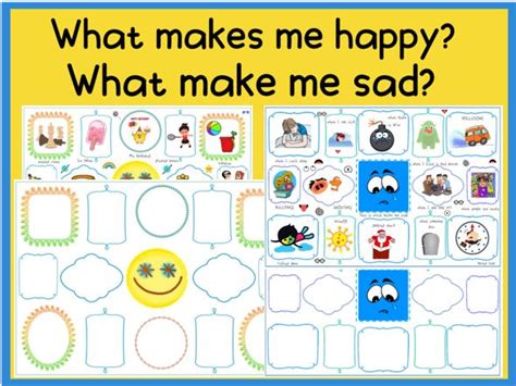 What Makes Me Happy What Makes Me Sad Teaching Resources