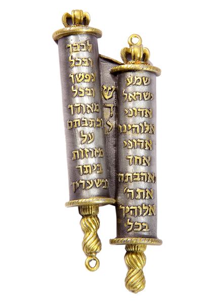 Mezuzah Pewter Torah Scroll Messianic Marketplace