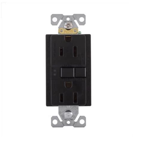 Eaton Wiring 15 Amp Duplex Gfci Receptacle Outlet Mid Size Black