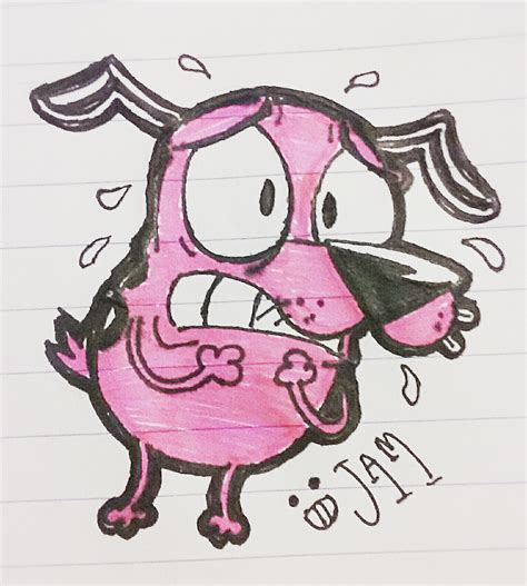 Courage The Cowardly Dog Sketch By Sonamyluv123 On Deviantart