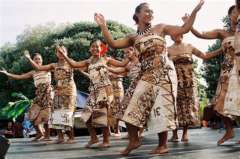 Pasifika Festival 2013 Auckland Samoan Women Dancing Tongan Culture Samoan Dance
