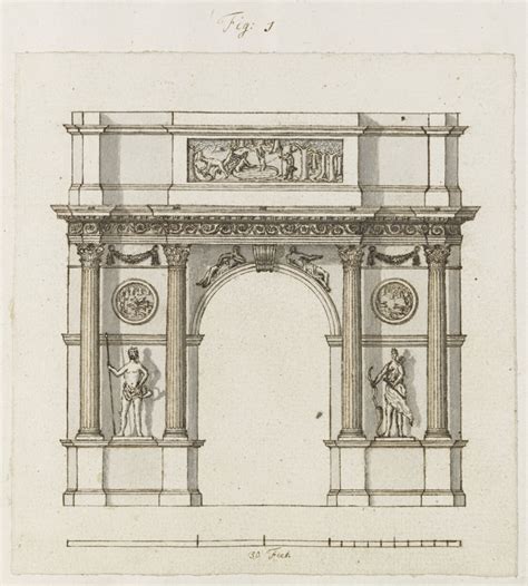 Design For The Triumphal Arch Garendon Park Ashby Road Loughborough