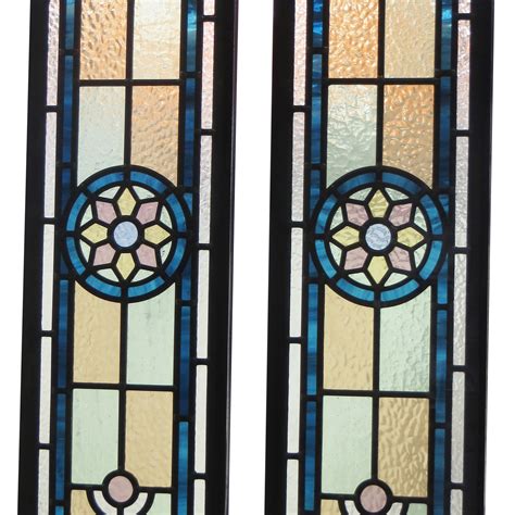 Blue Star Stained Glass Panels From Period Home Style