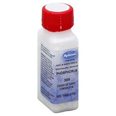 Hylands Homeopathic Phosphorus 250 Ct Harris Teeter