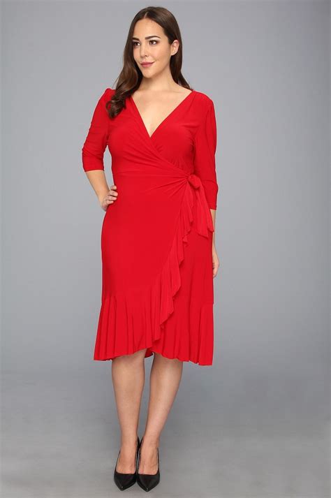 Red Wrap Dress Picture Collection DressedUpGirl Com