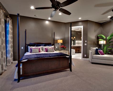 Keep the majority of your walls white, pick white bed linen and white furniture too, then add pops of grey to match your feature wall with your soft furnishings. Dark Gray Bedroom | Houzz