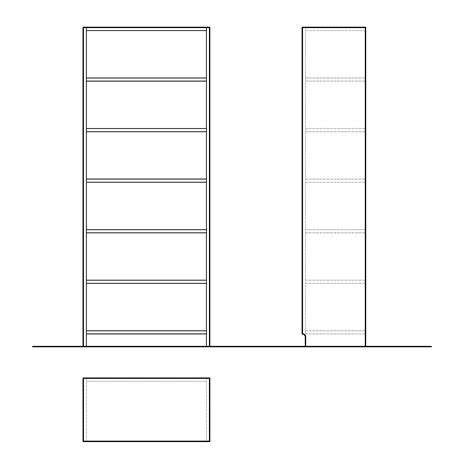 Download Bookcase Billy By Ikea In Dwg And Vector Files Blockcad Club