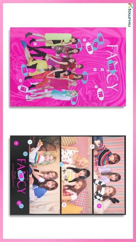 They include photo cards featuring jihyo and chaeyoung, and a cd with an image of momo. TWICE FANCY YOU Poster (first press only)
