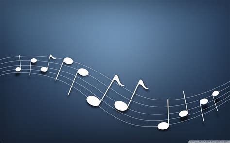 32 Blue Music Notes Wallpaper Wallpapersafari