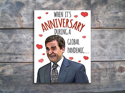 Michael Scott Anniversary Card The Office Anniversary Card Etsy