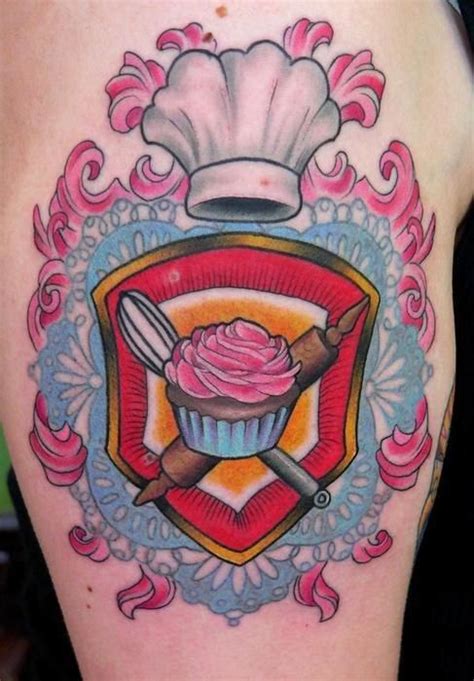 Freakin Awesome Cupcake Tattoos Food Tattoos Baker Tattoo