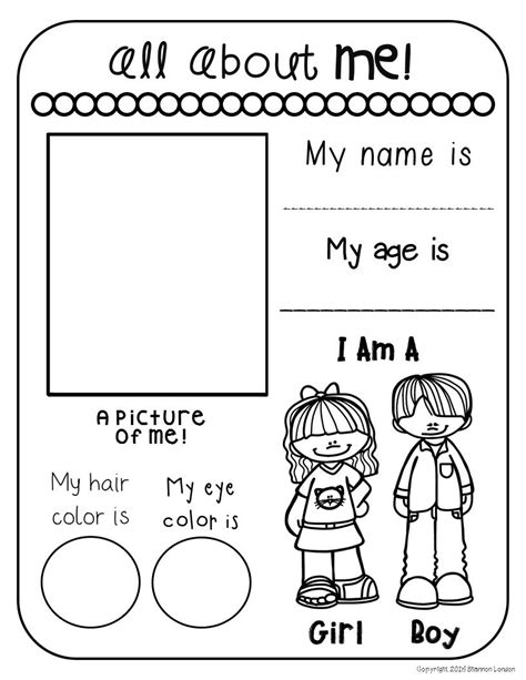 Worksheets for toddlers age 2. All About Me Worksheets - The Super Teacher