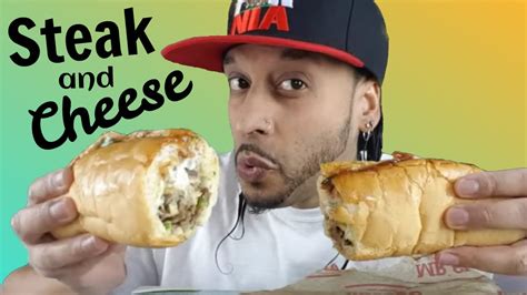Steak And Cheese Mukbang Youtube
