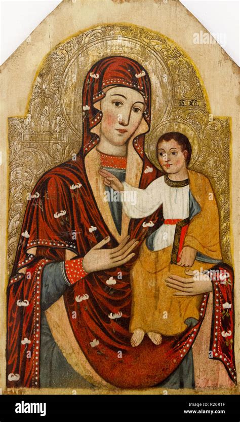 Icon Of Virgin Hodegetria Our Lady Of The Way From Somewhere In The