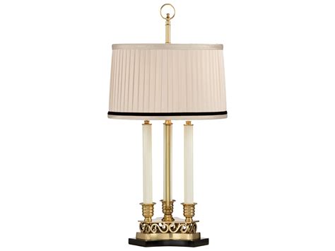 Wildwood Thea Triple Candle Antique Brass Table Lamp 65046 2