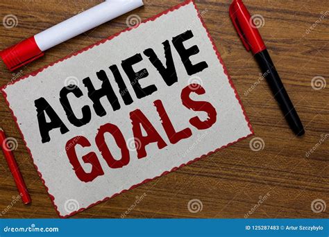 Text Sign Showing Achieve Goals Conceptual Photo Results Oriented