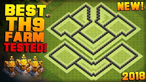 Clash of clan it's the most exciting and fun playing game. BEST TH9 FARMING BASE 2018 w/ PROOF! | CoC Town Hall 9 ...
