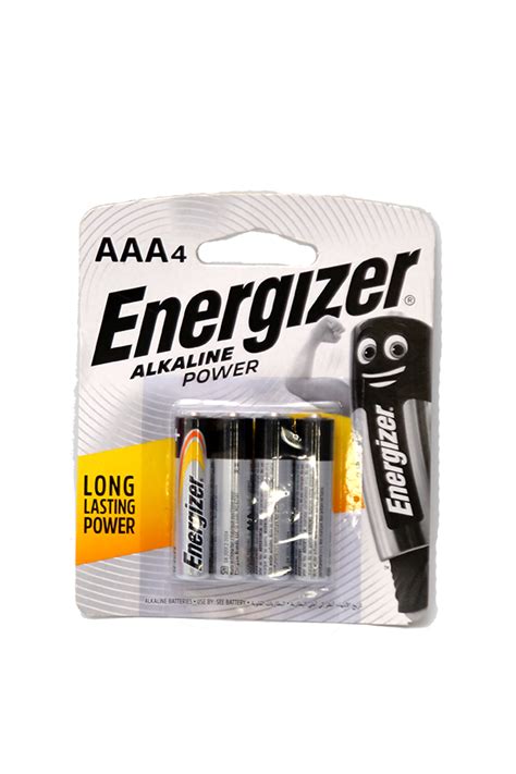 Energizer Battery Alkaline Power Aaa4 Lifeplus