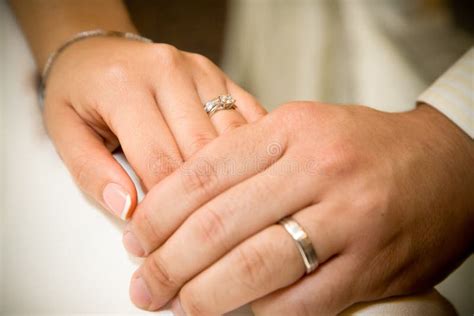 Bride And Groom Holding Hands Royalty Free Stock Images Image