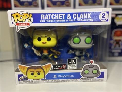 Funko Pop Games Playstation Ratchet And Clank 2 Pack Gamestop Exclusive
