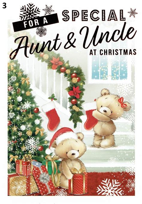 Aunt And Uncle Christmas Card Quality Cards Choice Of Designs Ebay