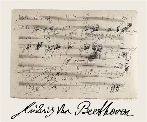 Ludwig Van Beethoven 5th Symphony Classical Sheet Music White Mixed