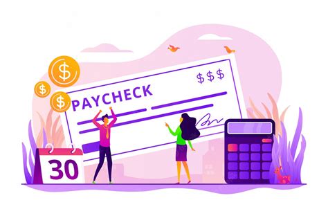 Premium Vector Paycheck Concept