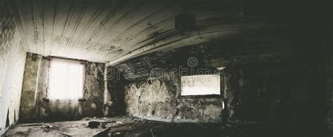 Creepy Abandoned Buildings With Natural Decay Stock Image Image Of