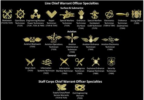 Navy Line Chief Warrant Officer Specialist Navy Officer Ranks
