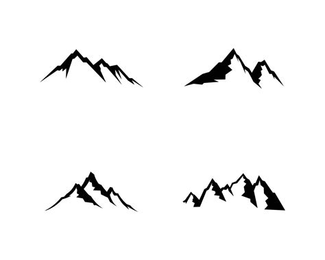 Mountain Nature Landscape Logo And Symbols Icons Template Vector Art At Vecteezy