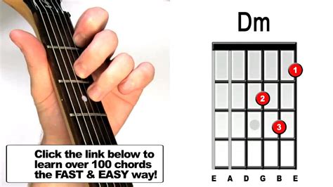 How To Play D Minor Guitar Chords For Beginners Youtube