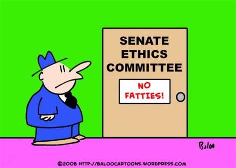 Senate Ethics No Fatties By Rmay Politics Cartoon Toonpool