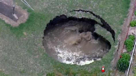 Watch Sinkhole Open Up In Australian Backyard Nbc News