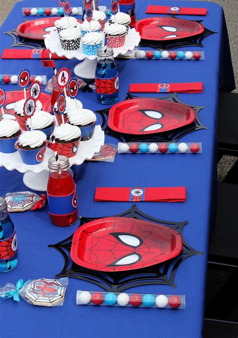 Hayden’s Spiderman Party Spiderman Theme Party Spiderman Birthday Party Decorations