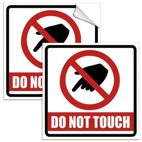 Buy Pc Do Not Touch Sticker X Vinyl Please Do Not Touch Sign Do