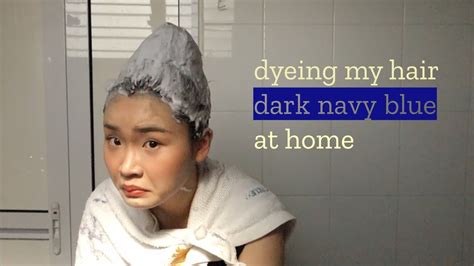 Dyeing My Hair At Home For The First Time Using Lieses Dark Navy