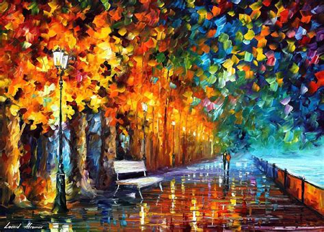 Way To Home — Palette Knife Oil Painting On Canvas By